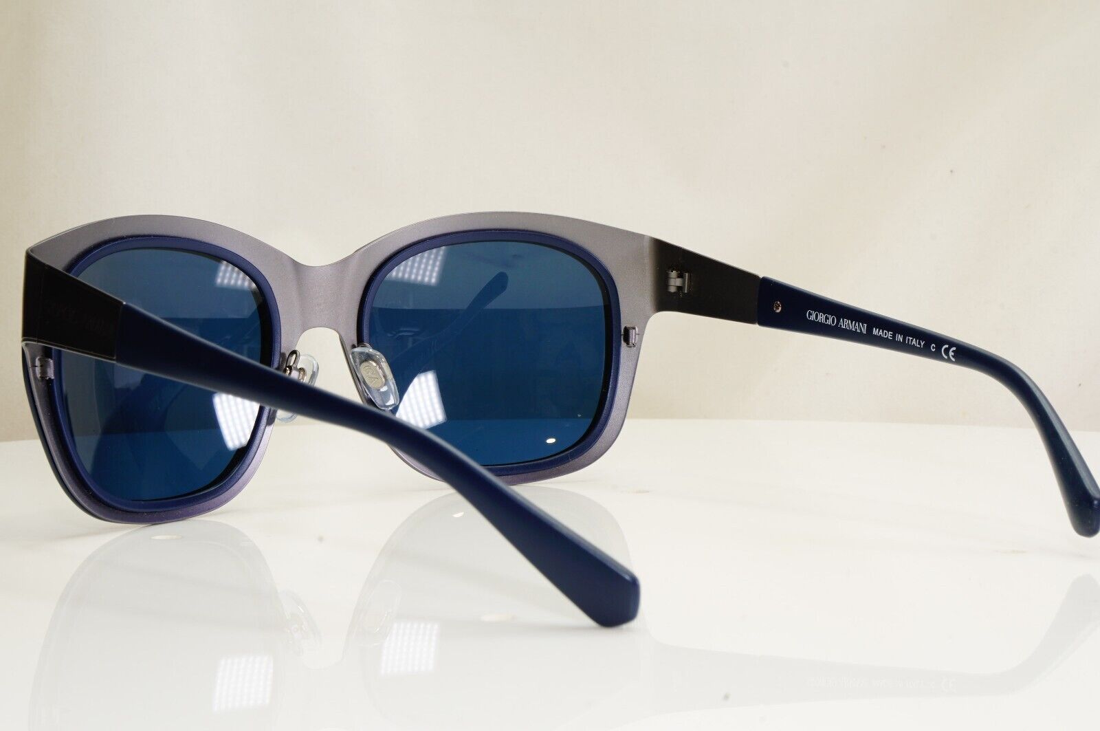 Giorgio Armani Sunglasses Blue Dark Navy Square Womens AR 6010 3030/8G 26998