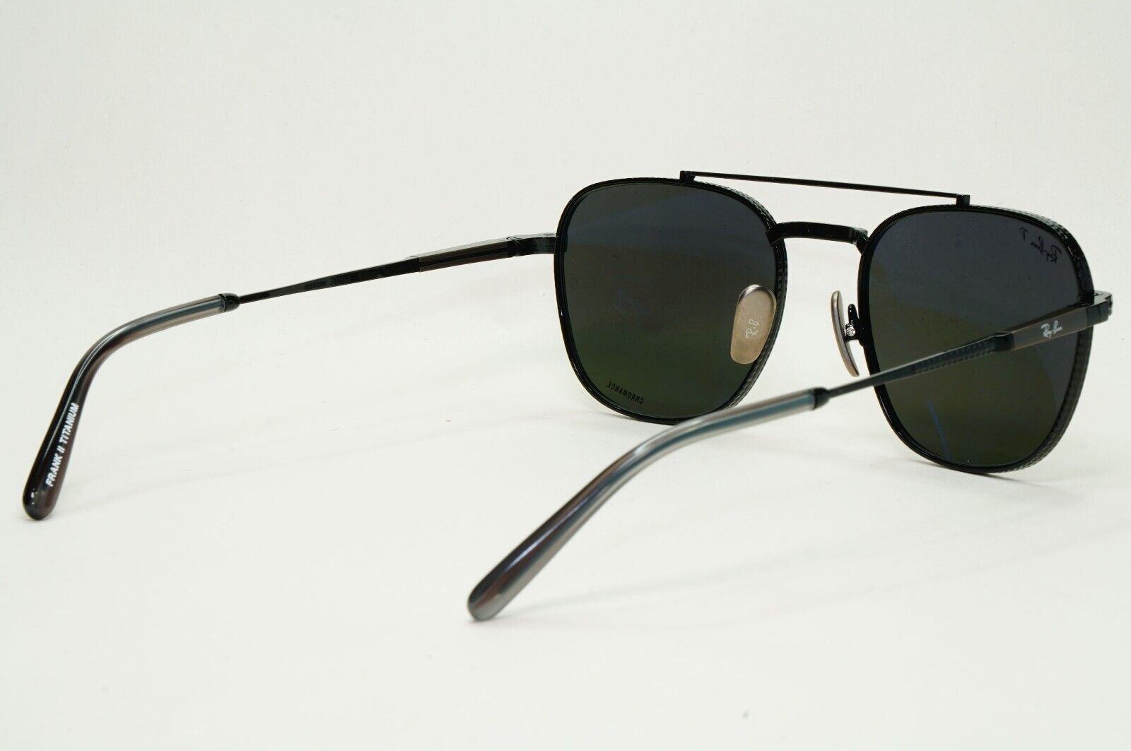 Ray-Ban Sunglasses Titanium Frank Black Polarised RB 8258 3141/K8 54mm