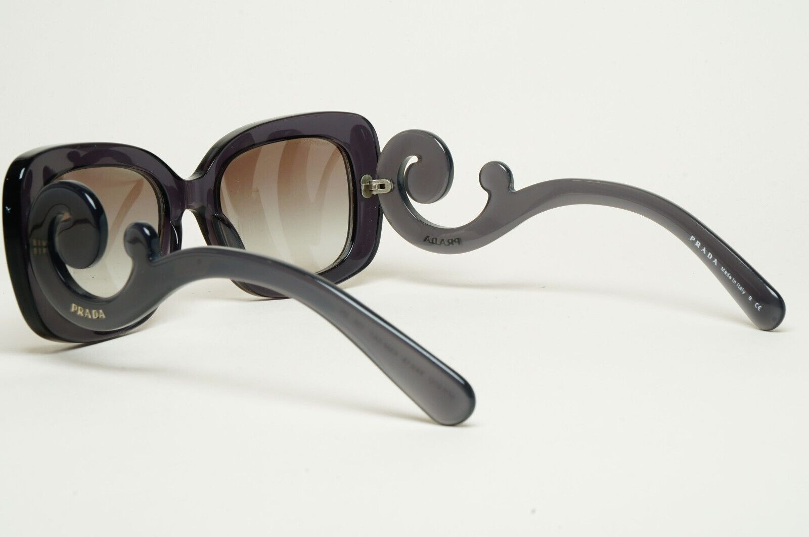 Prada Sunglasses Baroque Swirl Grey Transparent PR27OS SPR 27O KAM-0A7 250125