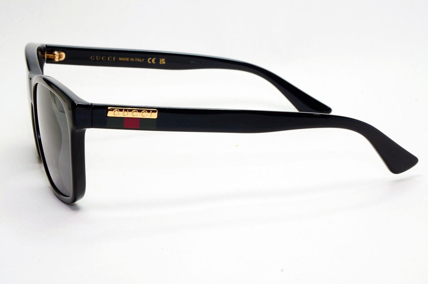 Gucci Sunglasses Black Year 2020 Square Gold Red Green GG 0746S 001 57mm 230924