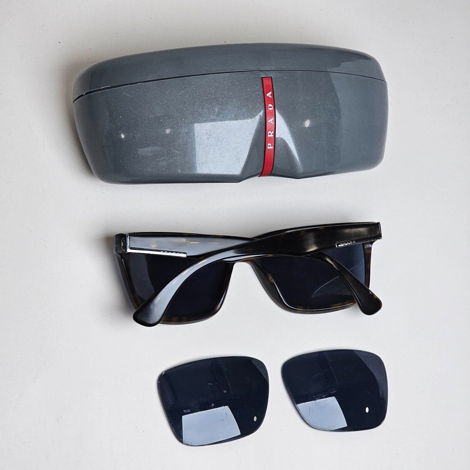 Prada Sunglasses 2015 Brown Blue Square PR19SS SPR 19S HAQ-5P2 59mm 100325