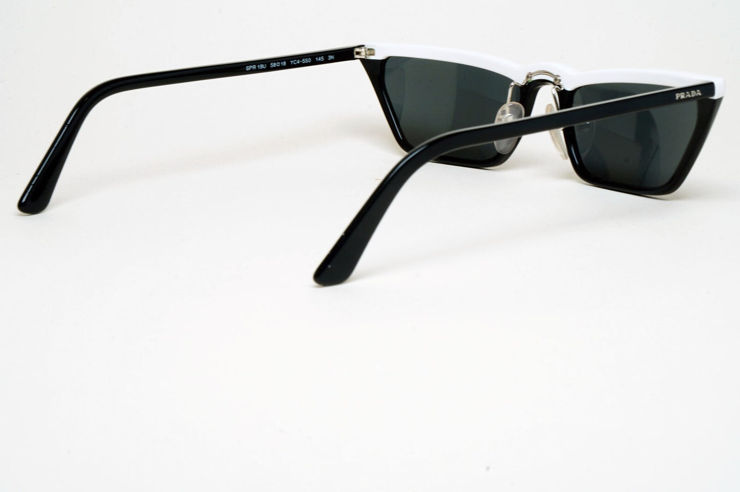 Prada Sunglasses 2018 Ultravox Black White Slim PR19US SPR 19U YC4-5S0 200225