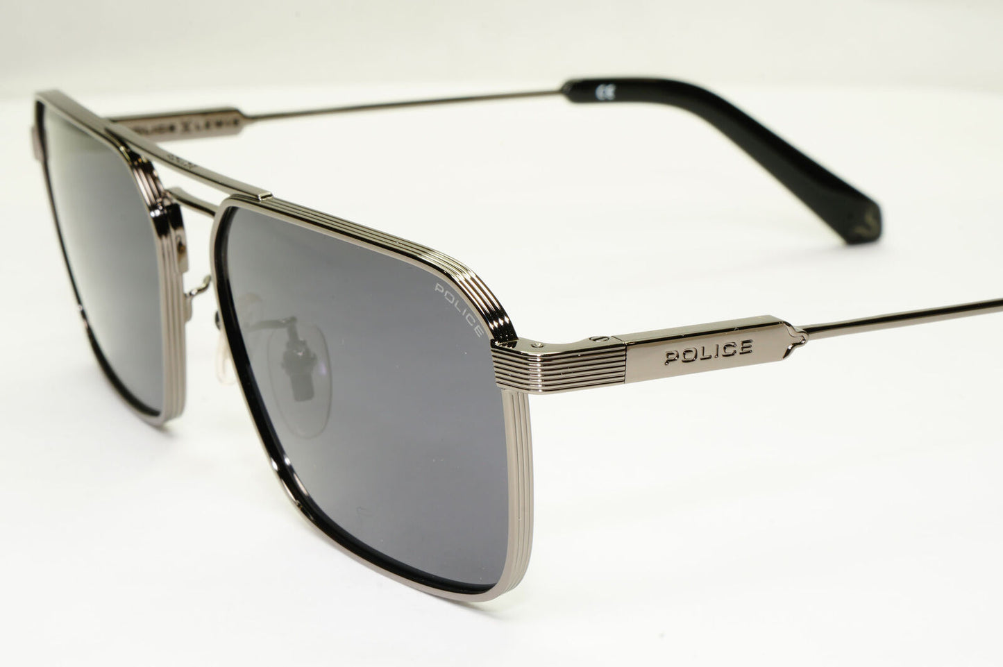 Police F1 Lewis Hamilton Sunglasses Black Gunmetal Grey Square SPL A23 COL 0568