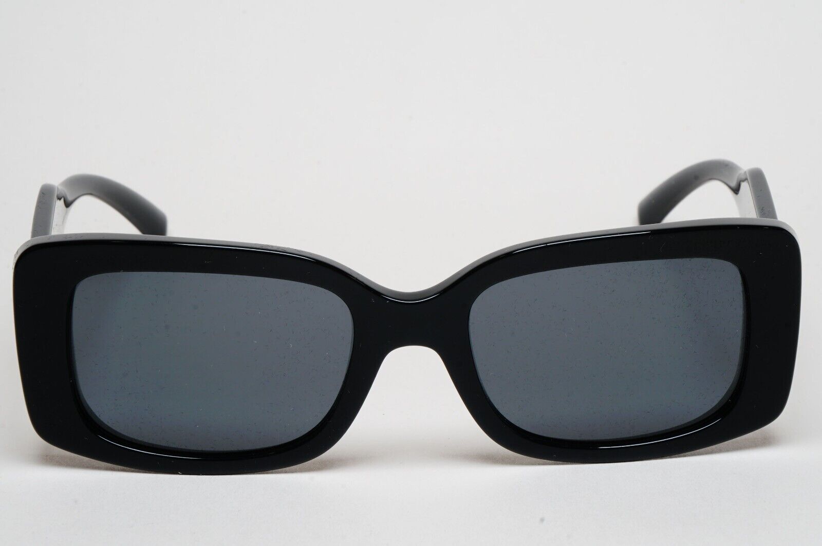 Versace Sunglasses Black Gold Square Dark Grey MOD VE 4377 GB1/87 52mm