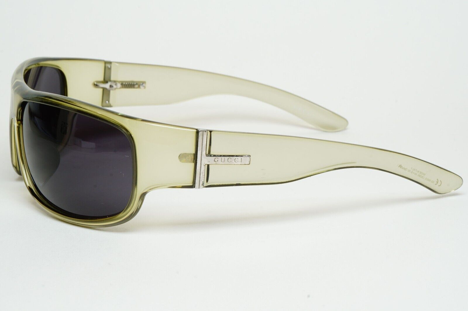 Gucci Sunglasses 1999 Vintage Green Black Wrap GG 1568/S CBSBN 120125