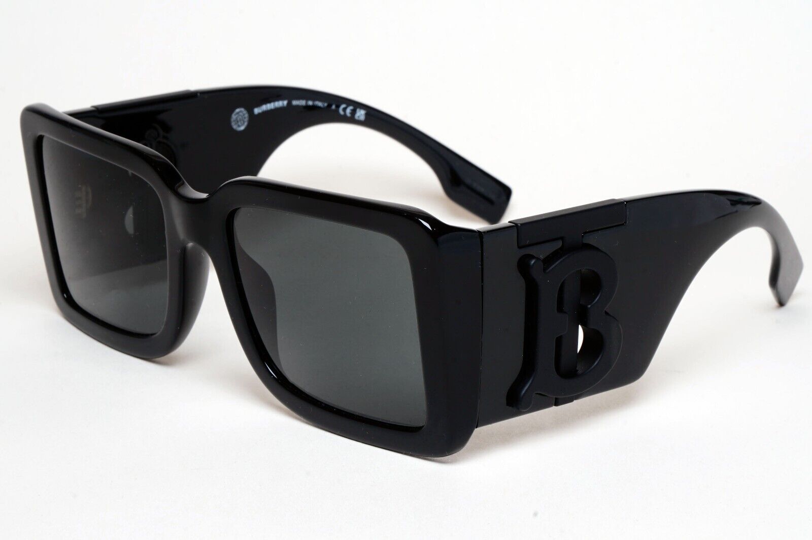 Burberry Sunglasses Black Oversized Square Large Heavy BE 4406-U 4093/87 55mm