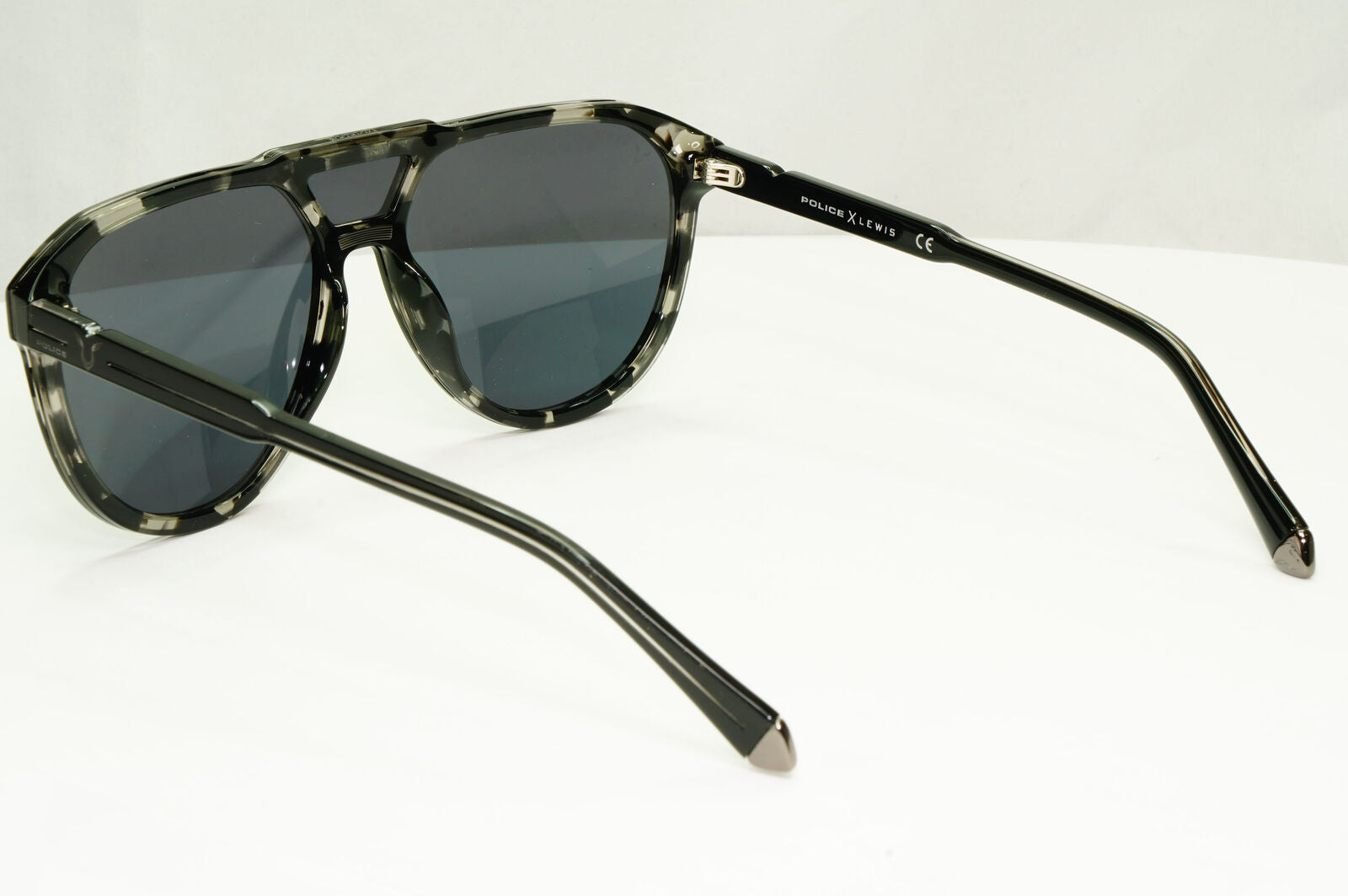 Police Lewis Hamilton F1 Sunglasses Black Grey Marble Pilot 22 SPL C50 COL 096N