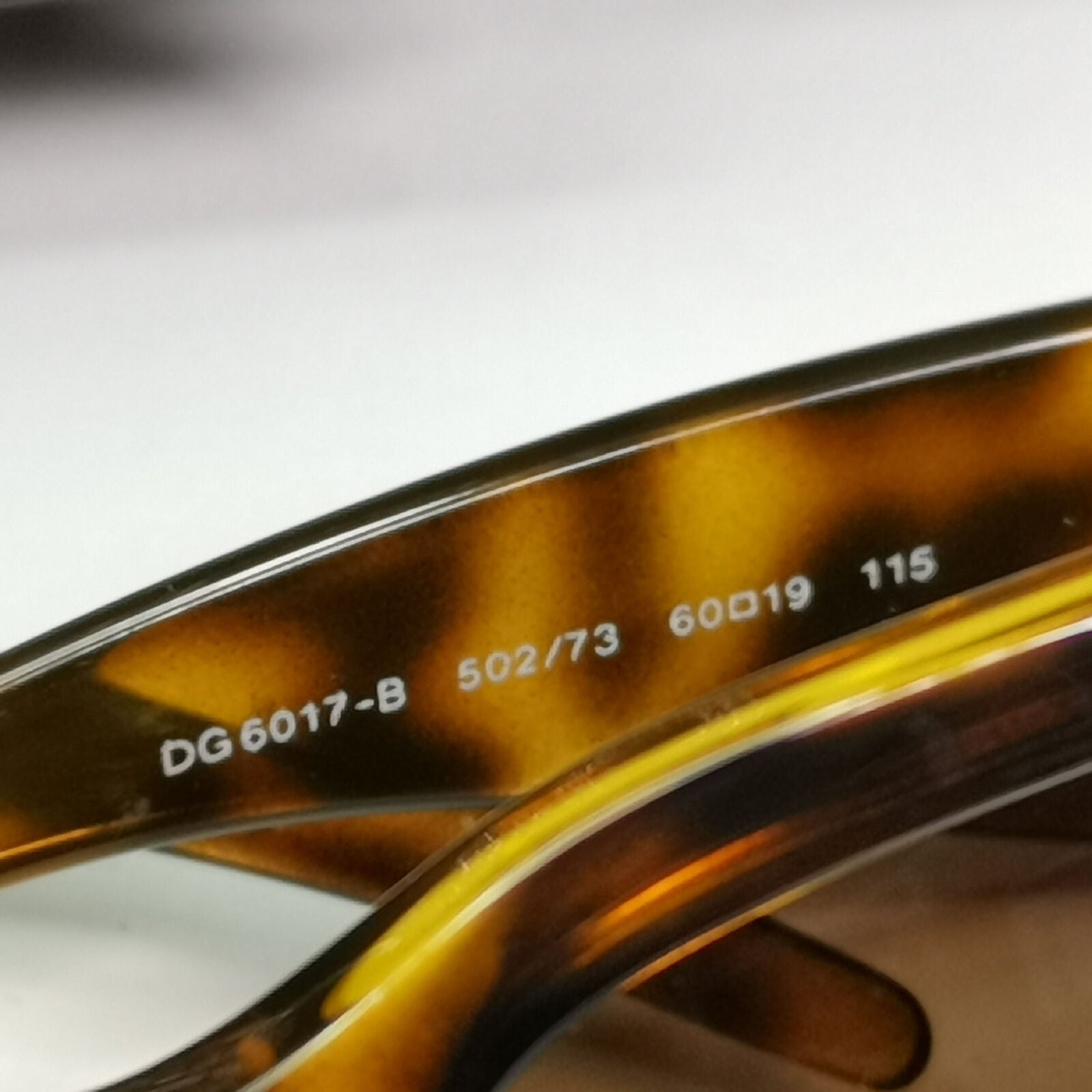 Dolce & Gabbana Gold Sunglasses Tortoiseshell Brown DG 6017-B 502/73 020822