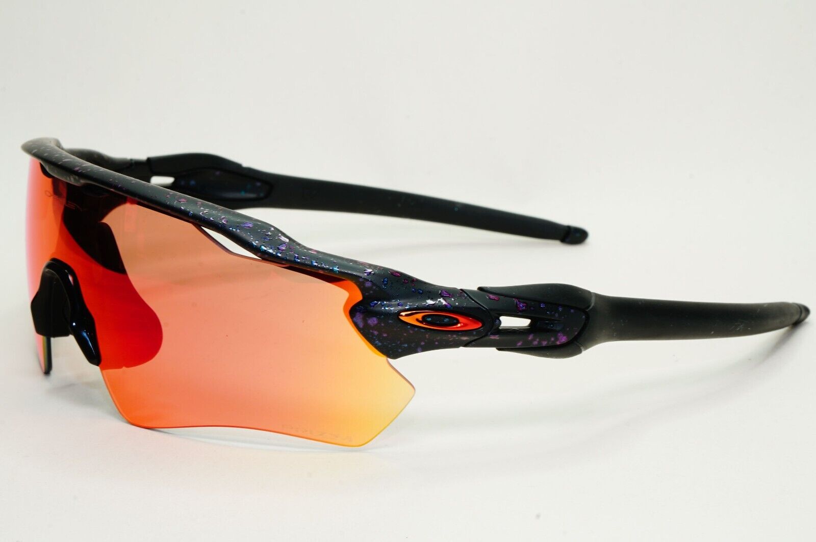 Oakley Sunglasses OO 9208 Radar EV Path Black Orange Colorshift Splatter E4