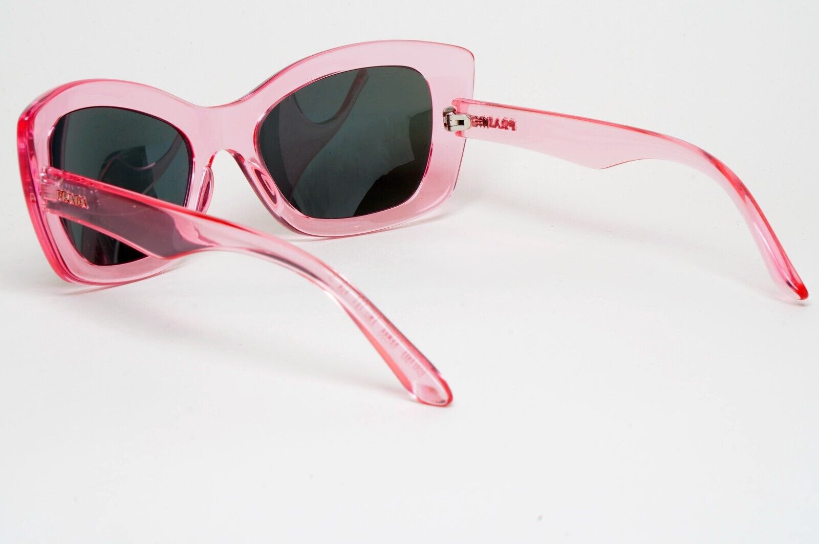 Prada Sunglasses 2018 Pink Transparent Cat Eye PR19MS SPR 19M ABH-1A1 060125