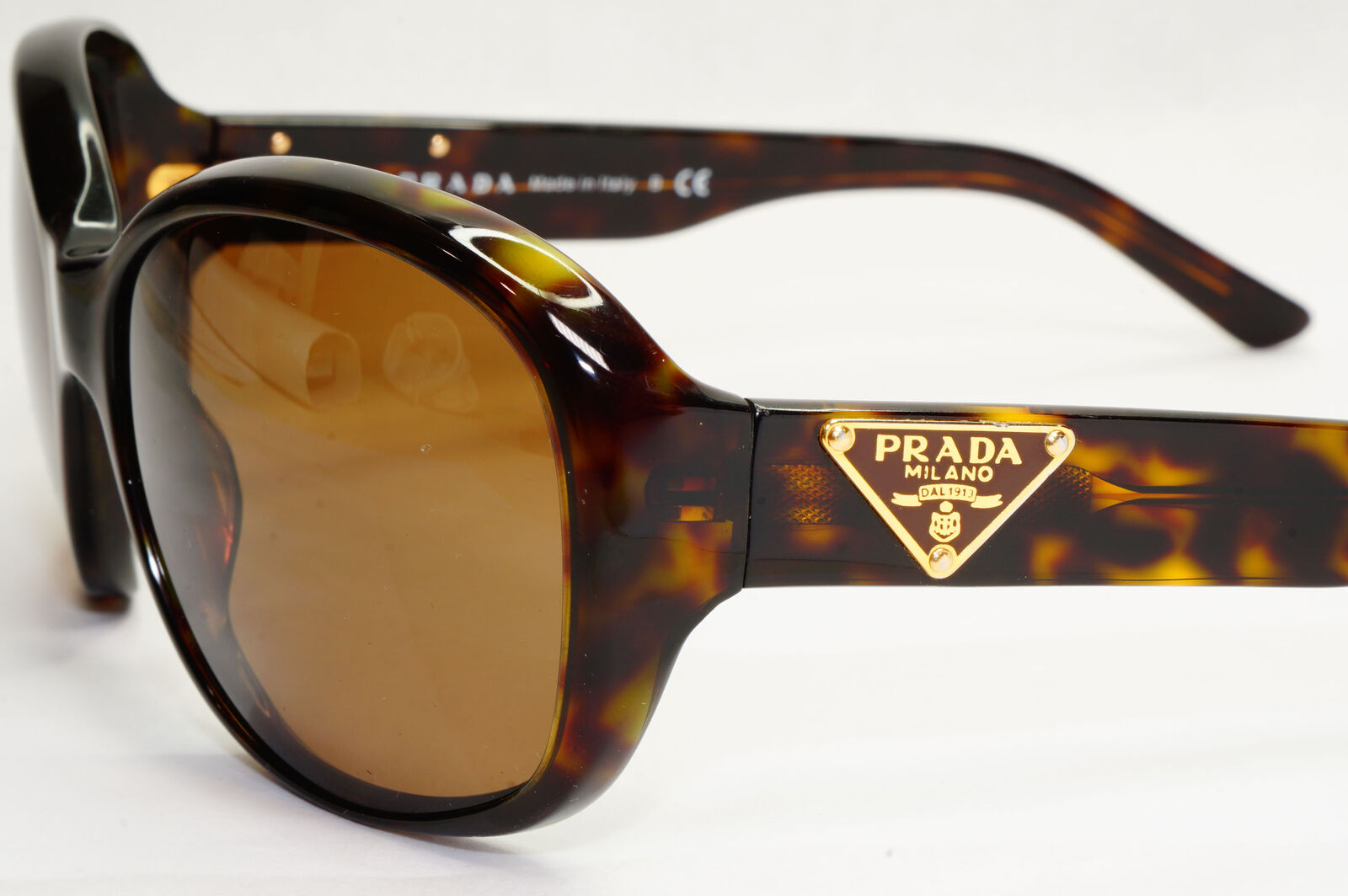 Prada Sunglasses 2011 Vintage Triangle Brown Square PR10MS SPR 10M 2AU6S1 191223