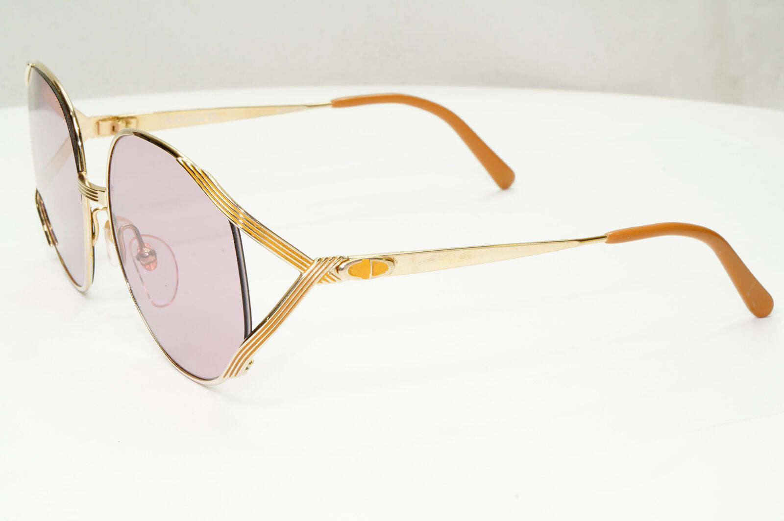 Dior 1990s Vintage Sunglasses Gold Violet Lilac Square Austria 2387 41 261022