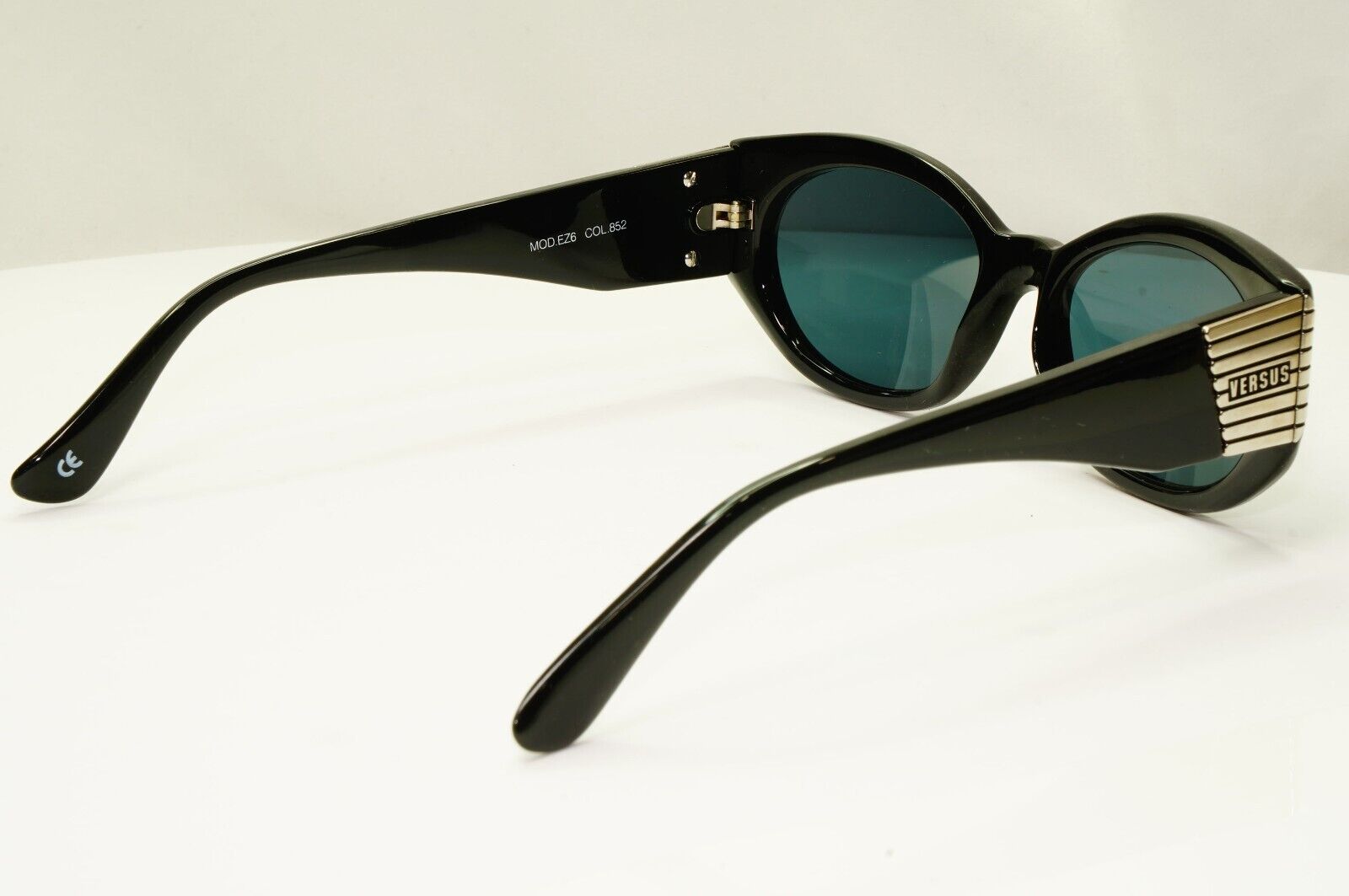 Versus Sunglasses 1995 Vintage Black Silver  by Gianni Versace MOD EZ6 COL 852