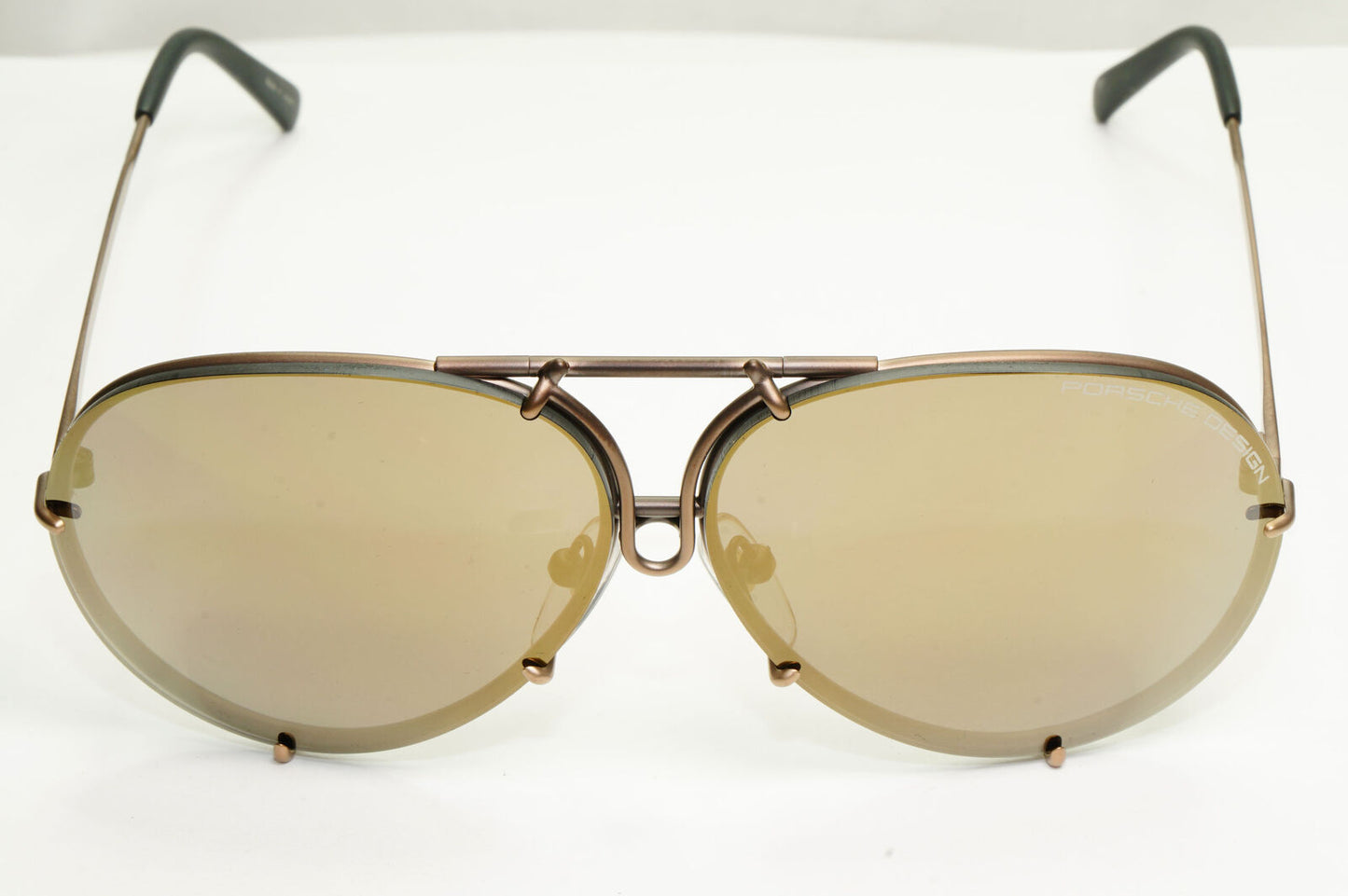 Porsche Design Titanium Japan Sunglasses Pilot Copper P8478 E 60mm Small Unisex