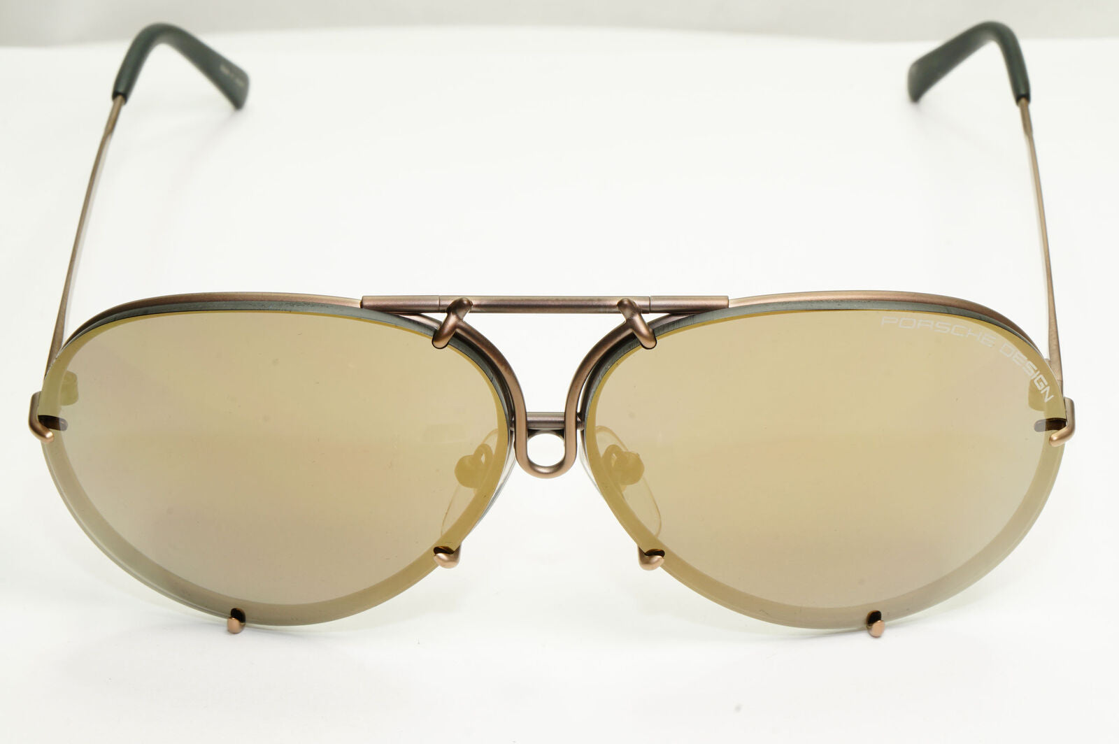 Porsche Design Titanium Japan Sunglasses Pilot Copper P8478 E 60mm Small Unisex