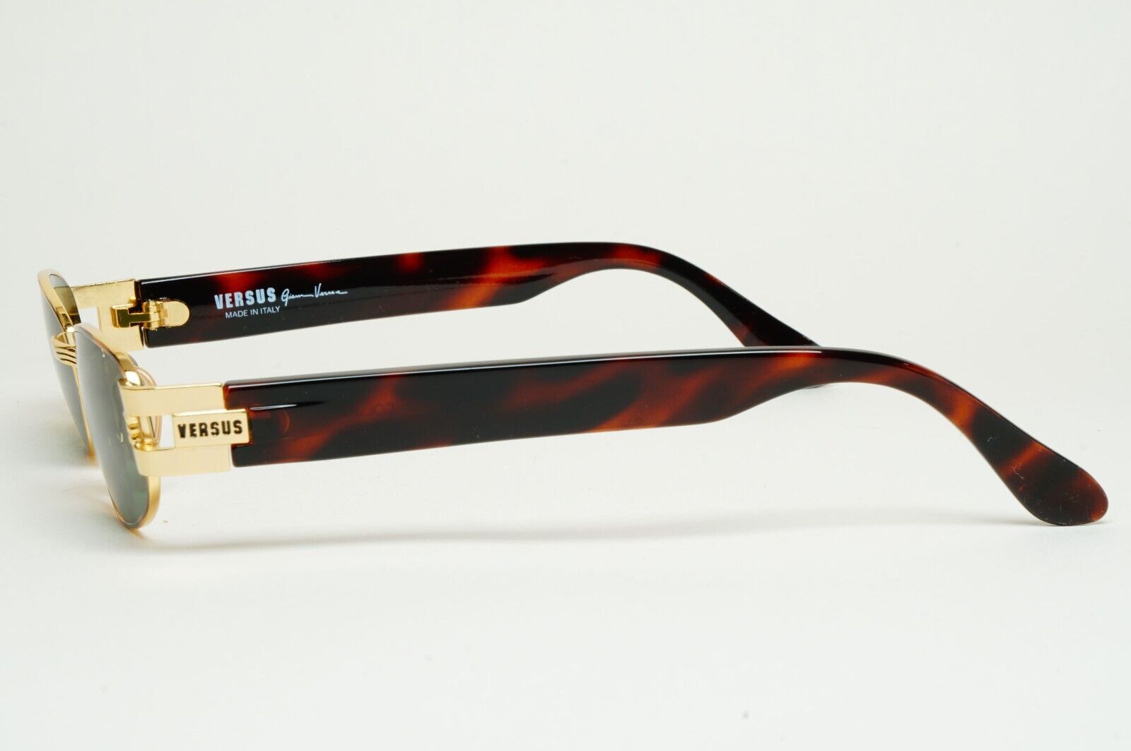 Versus Sunglasses 1996 by Gianni Versace Vintage Gold Green MOD F31 COL 36M