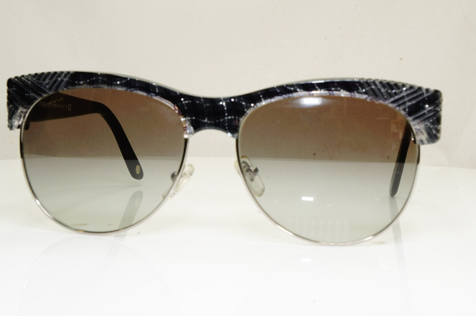 Authentic VERSACE Womens Vintage Sunglasses Black Square 4222 957/11 231021
