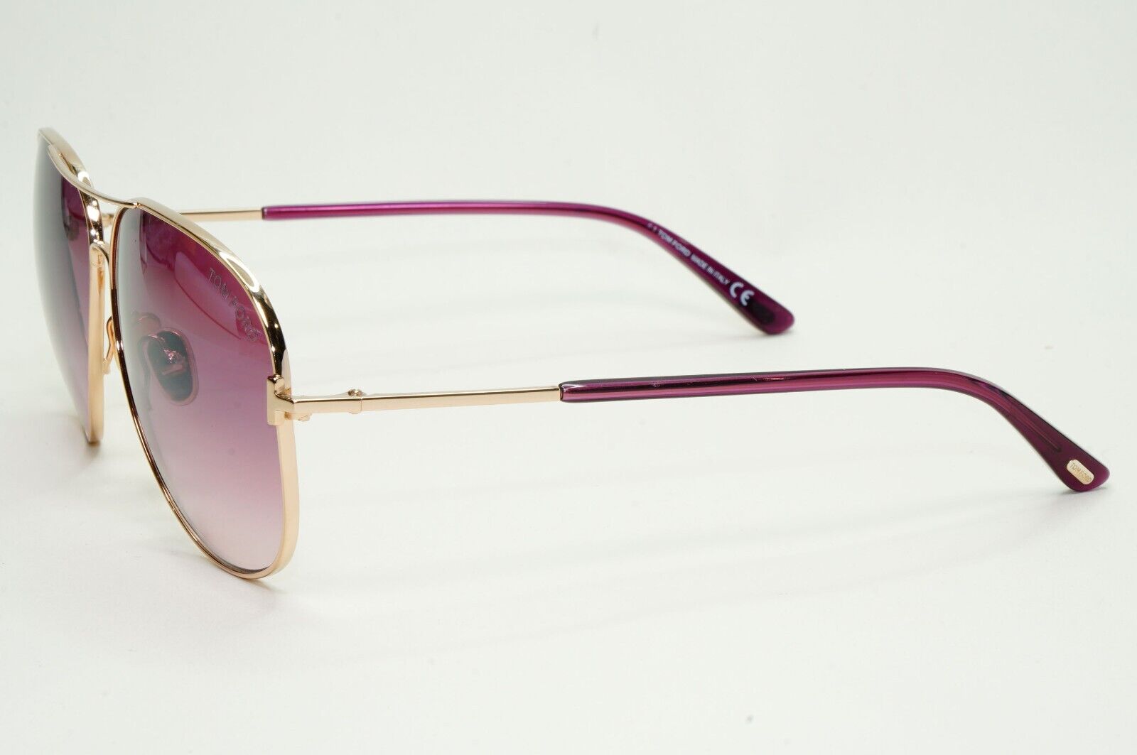 Tom Ford Sunglasses Clark Rose Gold Bordeaux Red Mirror Unisex FT0823 TF 823 28U