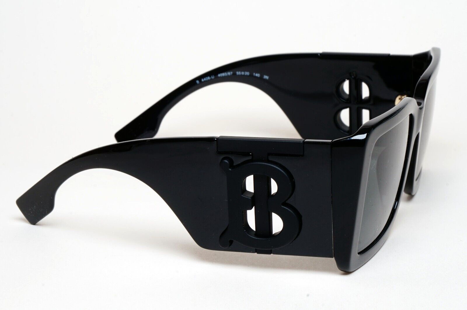 Burberry Sunglasses Black Oversized Square Large Heavy BE 4406-U 4093/87 55mm