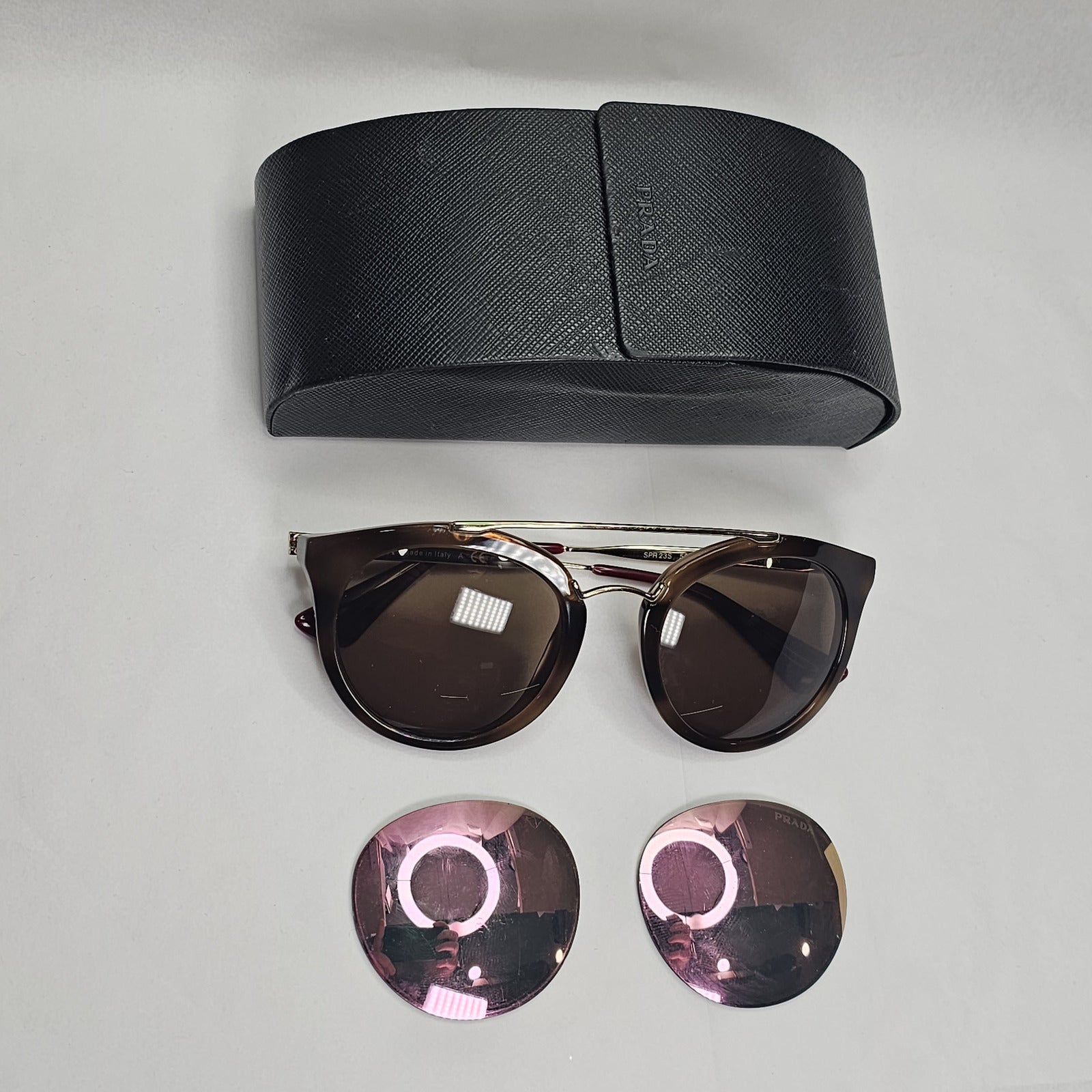Prada Sunglasses 2016 Cinema Collection Gold Brown PR23SS SPR 23S USG-5L2 191223