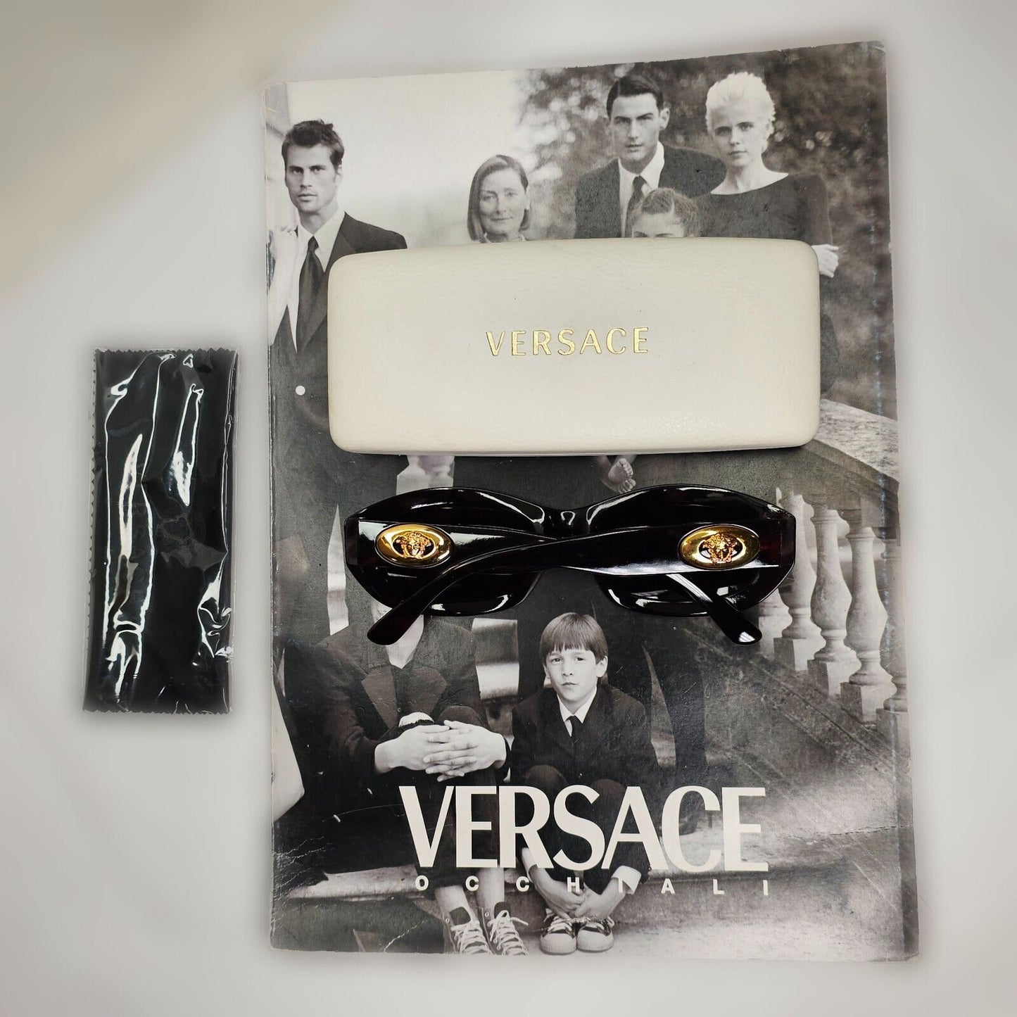 Gianni Versace Sunglasses 1996 Vintage Brown Gold MOD 481/A COL 900 111223