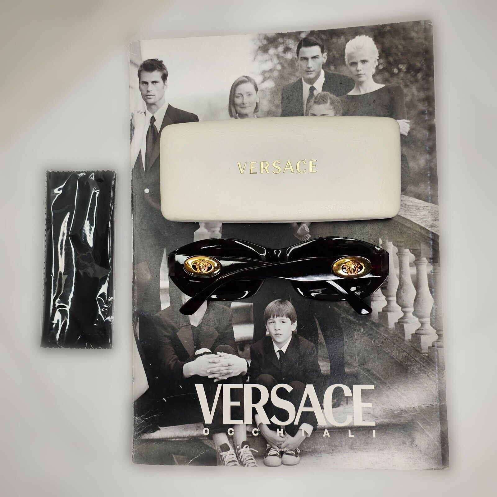 Gianni Versace Sunglasses 1996 Vintage Brown Gold MOD 481/A COL 900 111223
