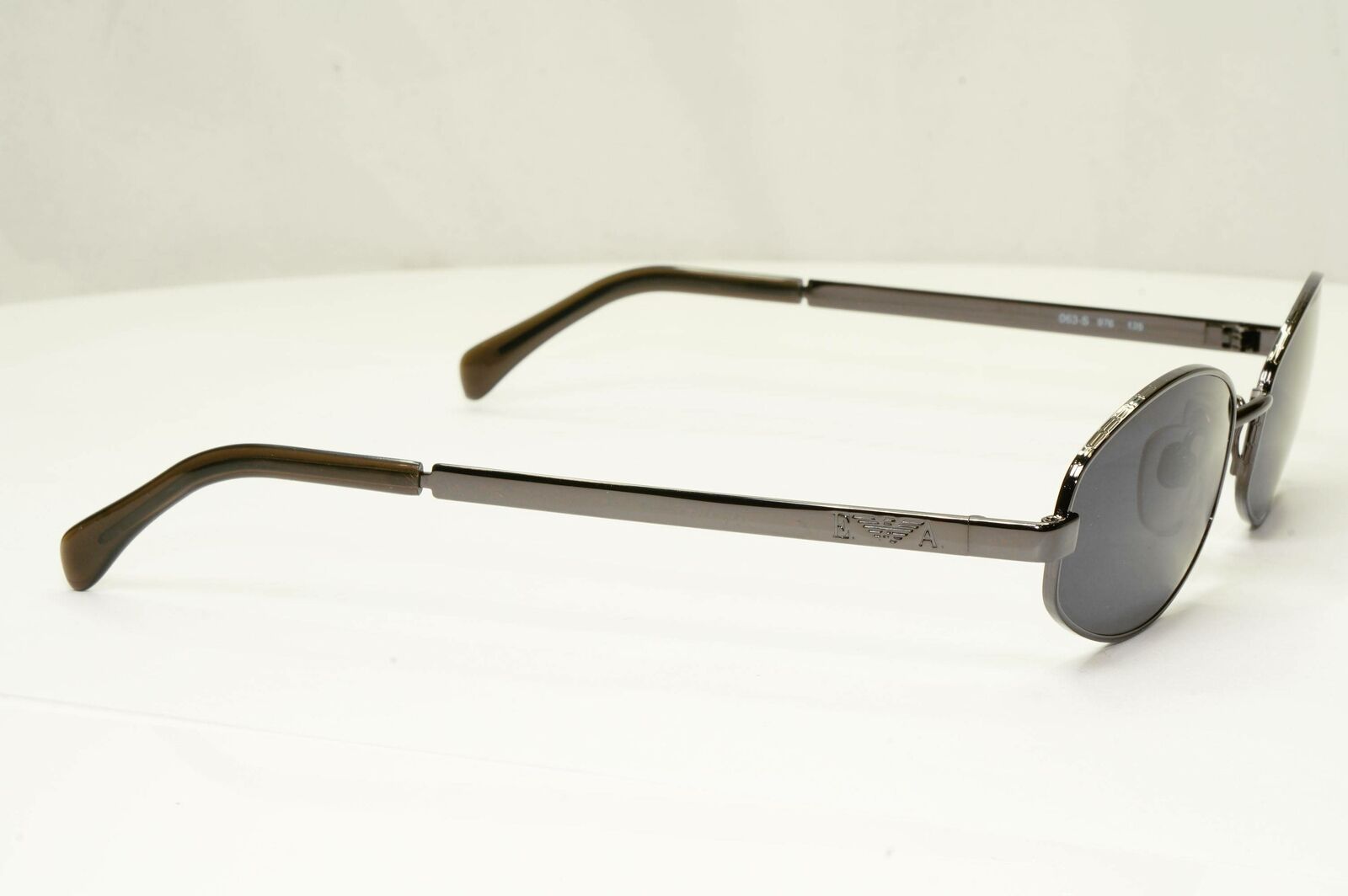 Emporio Armani 1997 Vintage Sunglasses Mens Womens Rectangle Gunmetal 063-S 976