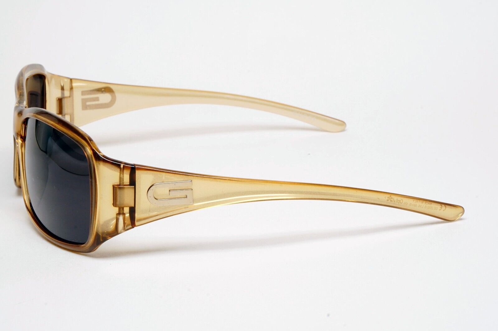 Gucci Sunglasses 2000 Vintage Black Honey Brown Transparent GG 2550/S LV6 310125