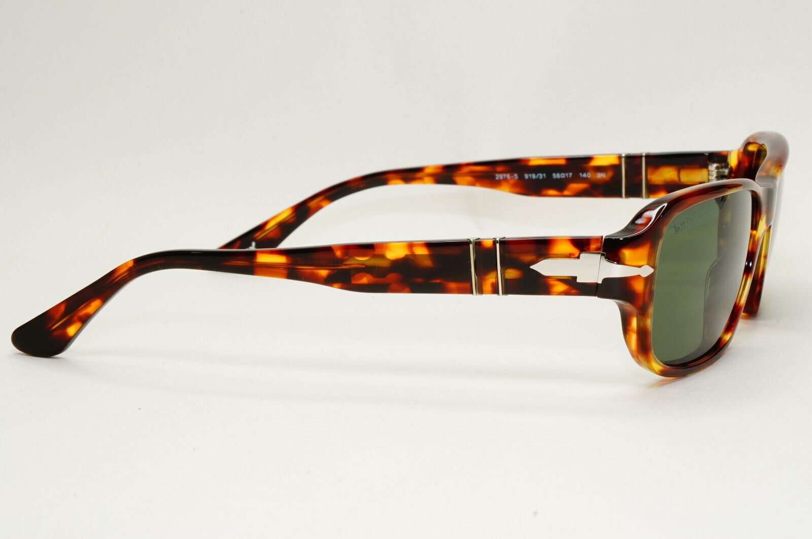 Persol Sunglasses 2012 Vintage Brown Tortoise Green Rectangle 2976-S 919/31 56mm