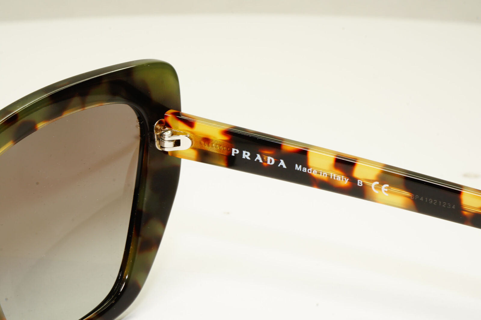 Prada Black Tortoise Brown Square Womens Sunglasses PR08VS SPR 08V NAI-0A7