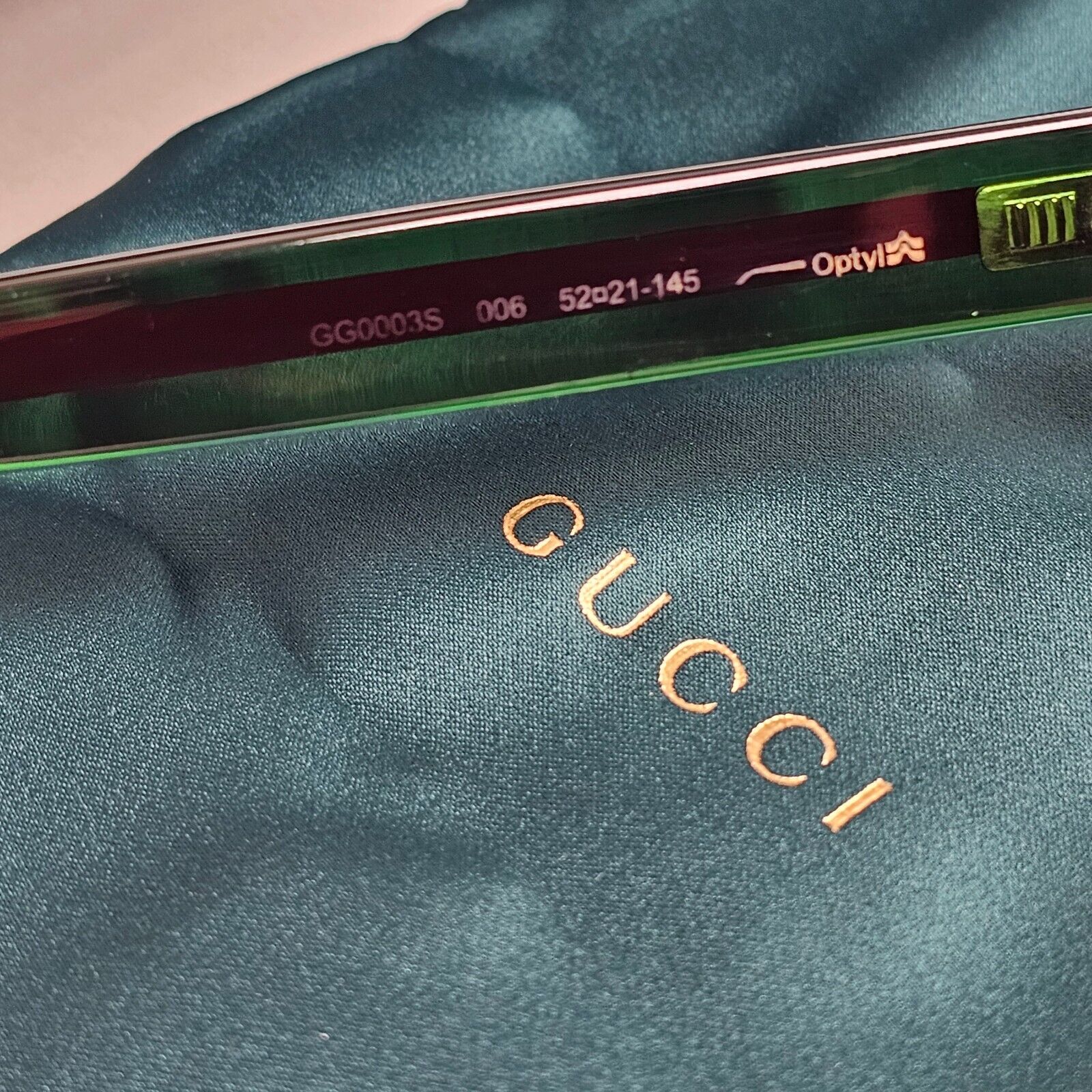 Gucci Sunglasses 2017 Polarized Black Green Red GG0003S 006 52mm 120125
