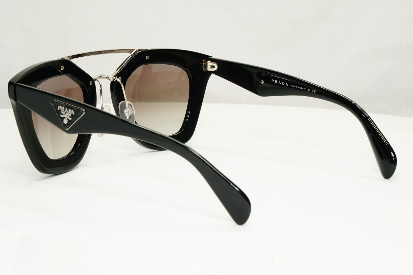 Prada Black Cinema Saffiano Leather Sunglasses PR14SS SPR 14S 1AB-0A7 221122