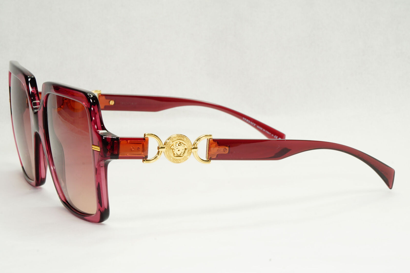 Versace Sunglasses Violet Transparent Gold Brown Gradient MOD VE 4441 5209/68
