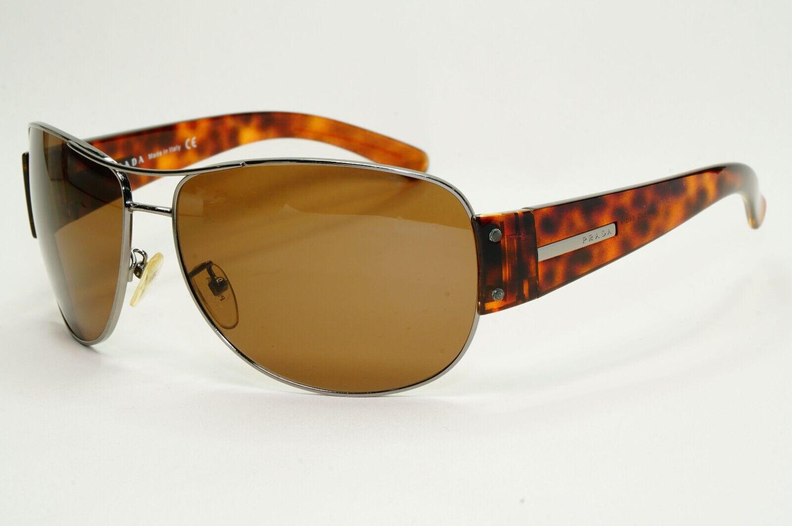 Prada Sunglasses 2006 Vintage Brown Pilot Tortoise PR52GS SPR 52G 5AV-6S1 280924
