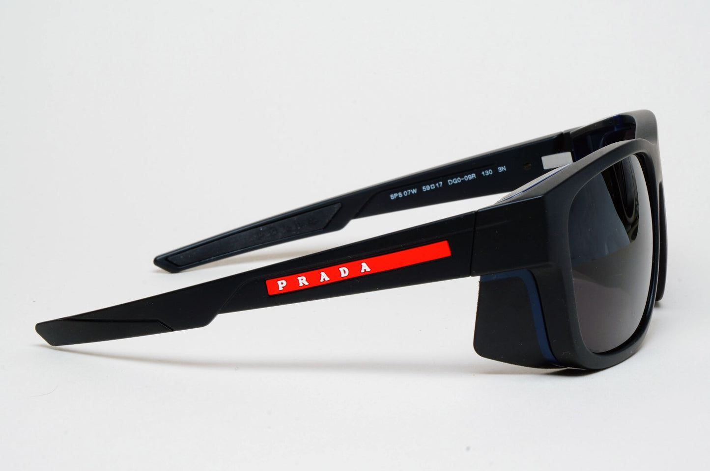 Prada Sunglasses Sideshields Black Square PS07WS SPS 07W DG0-09R 100325