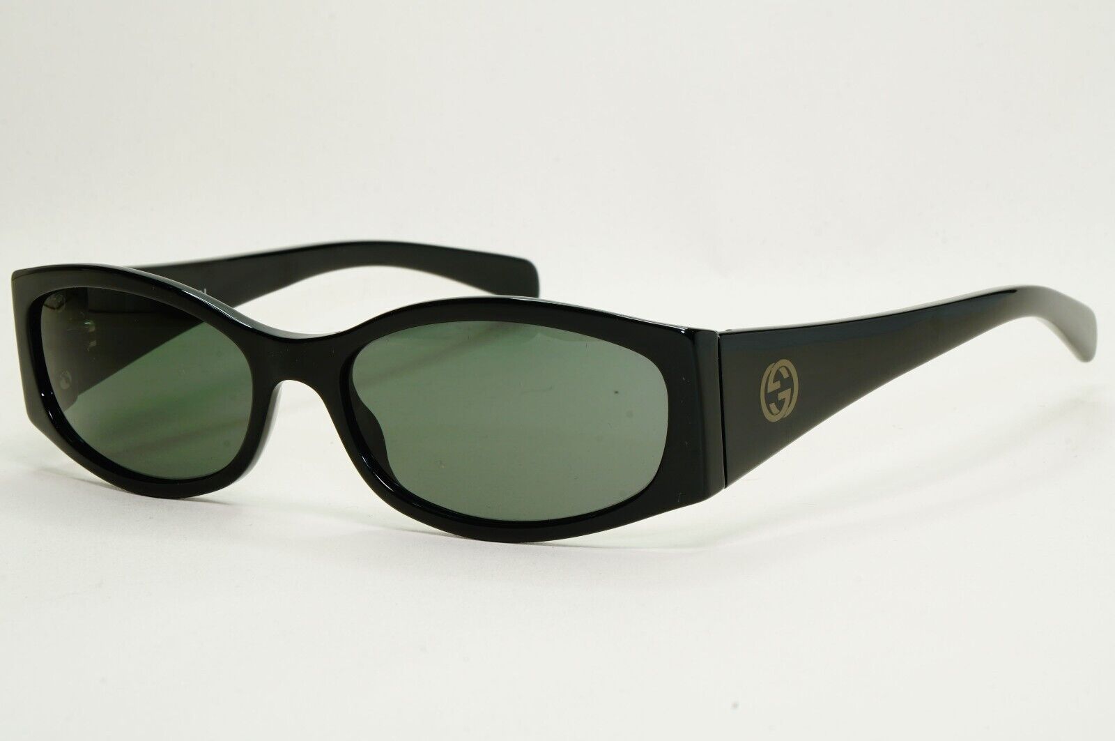 Gucci Sunglasses 1999 Vintage Black Green Rectangle GG 2524/S 807 081024