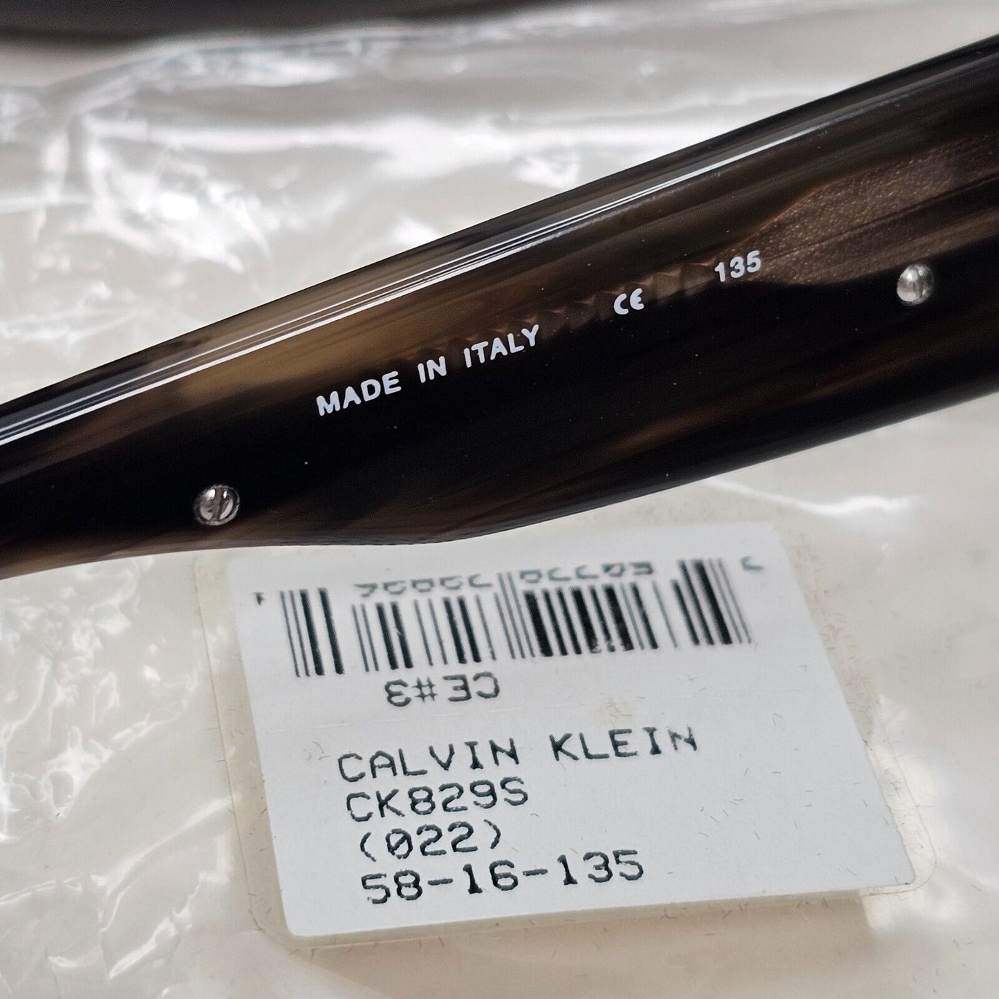Calvin Klein Sunglasses 2005 Vintage Brown Green Square 829S 022 121124
