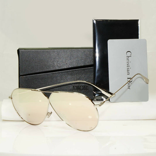 Dior Mirror Palladium Gold Pilot Metal Sunglasses Mens Womens Stellaire 3 010SQ