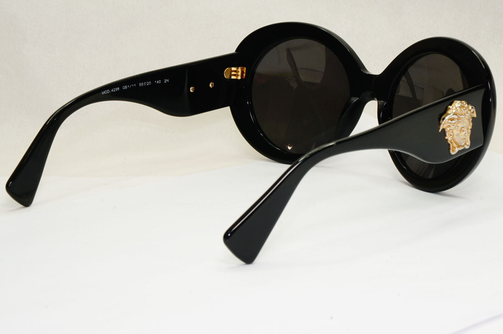 Versace Sunglasses Black Gold Large Medusa Oversized MOD VE 4298 GB1/11 180224