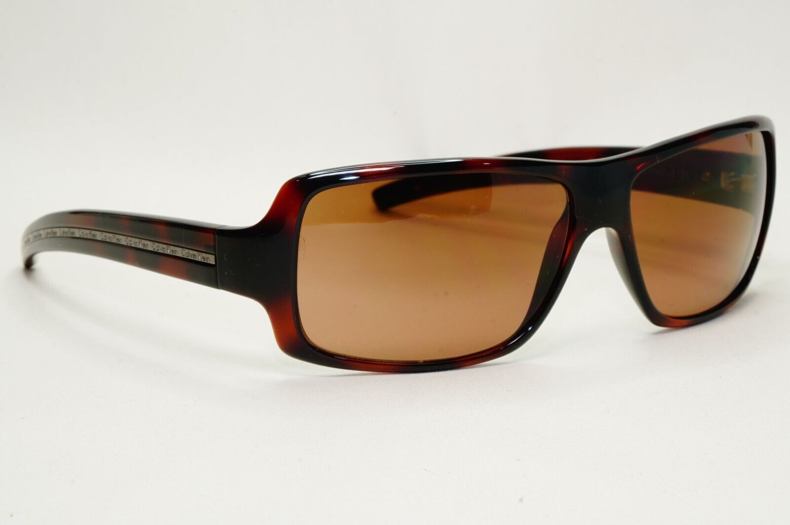 Calvin Klein Sunglasses 2005 Vintage Brown Tortoise Rectangle 688S 125 121124