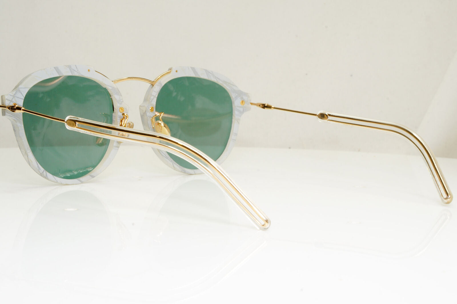 Authentic DIOR Womens Mirror Boxed Sunglasses Gold Square Eclat GBZ0J 29110