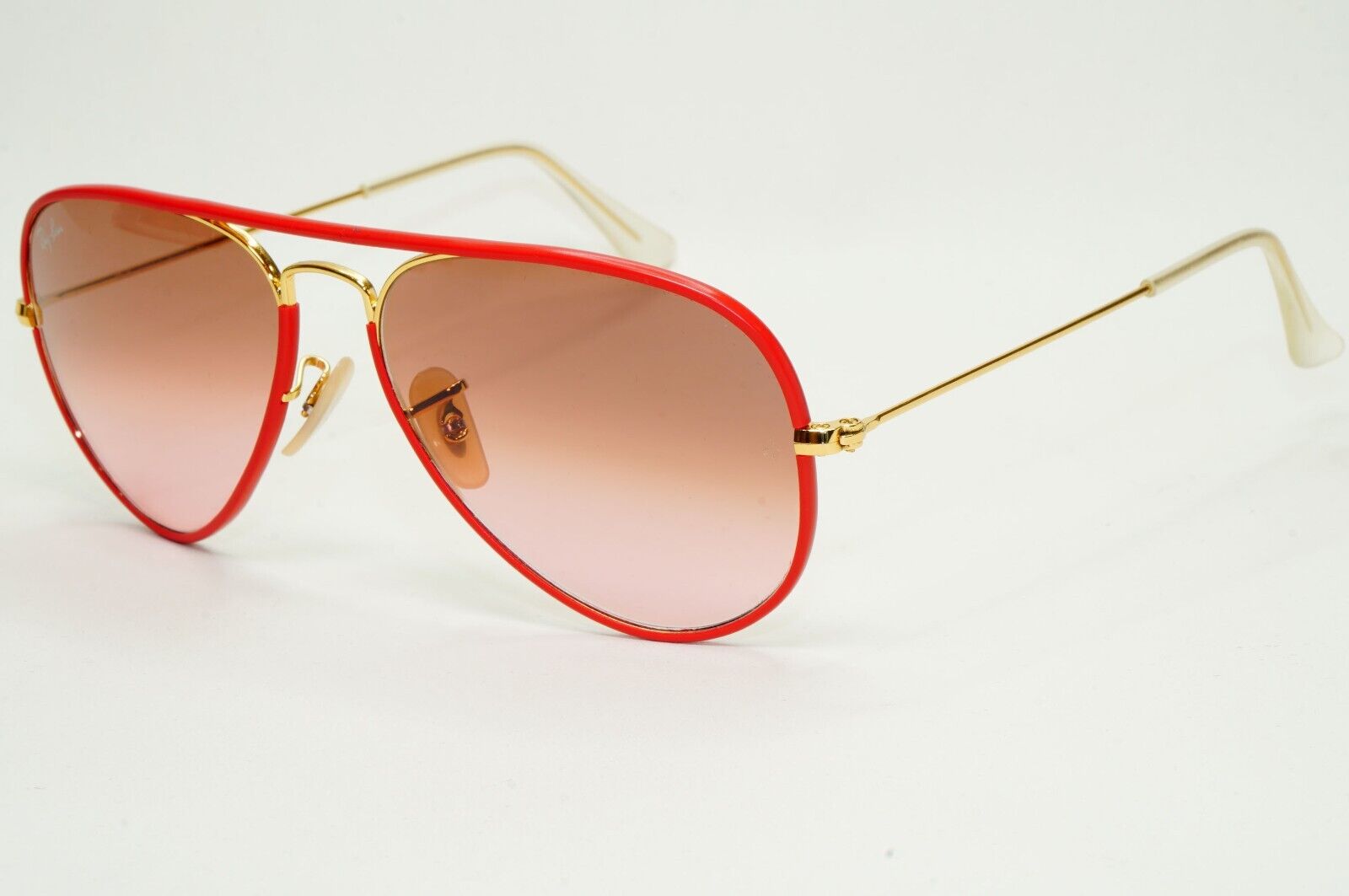 Ray-Ban Sunglasses Aviator Full Color Red Brown RB 3025-J-M  001/X3 Small 55mm