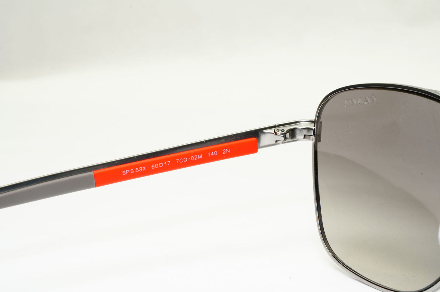 Prada Sunglasses Gunmetal Grey Matte Mirror Silver Pilot PS53XS SPS 53X 7CQ-02M