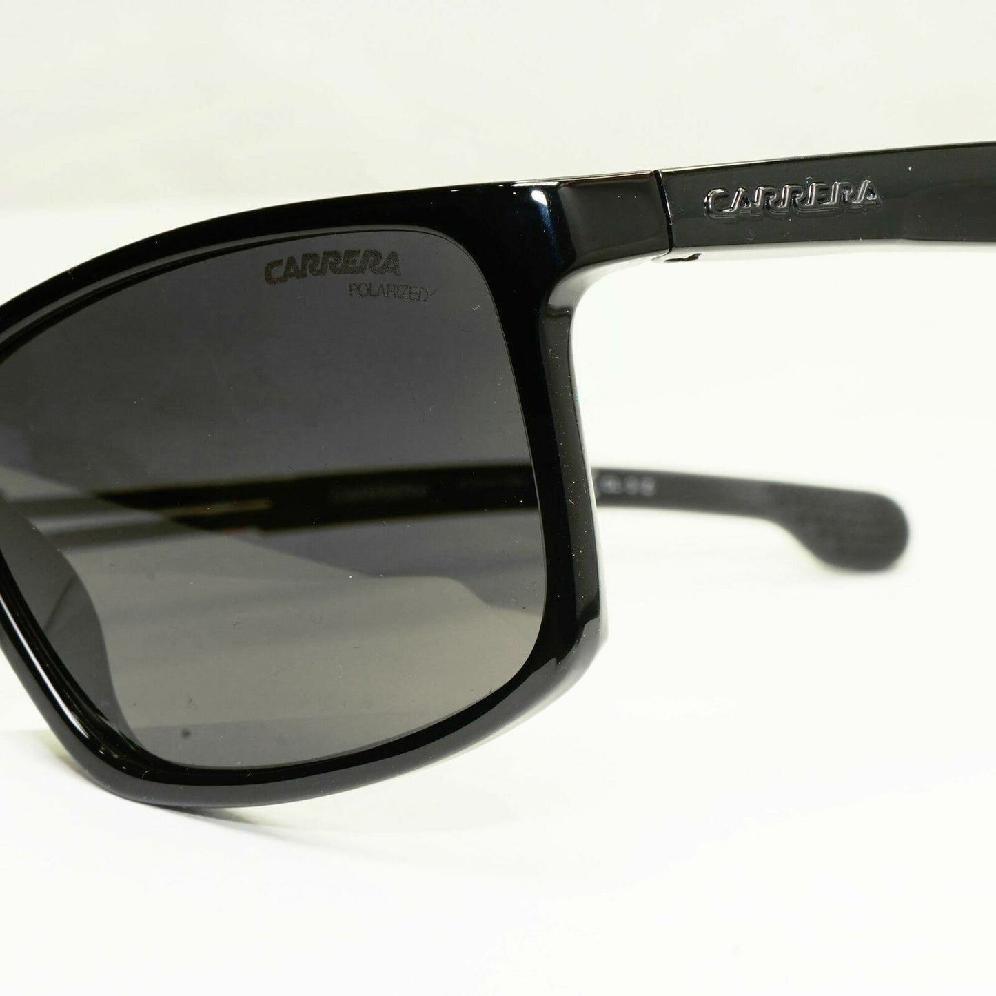 Carrera Polarized Sunglasses Black Smoke Mens Square Rectangle 4016 807M9 Sport