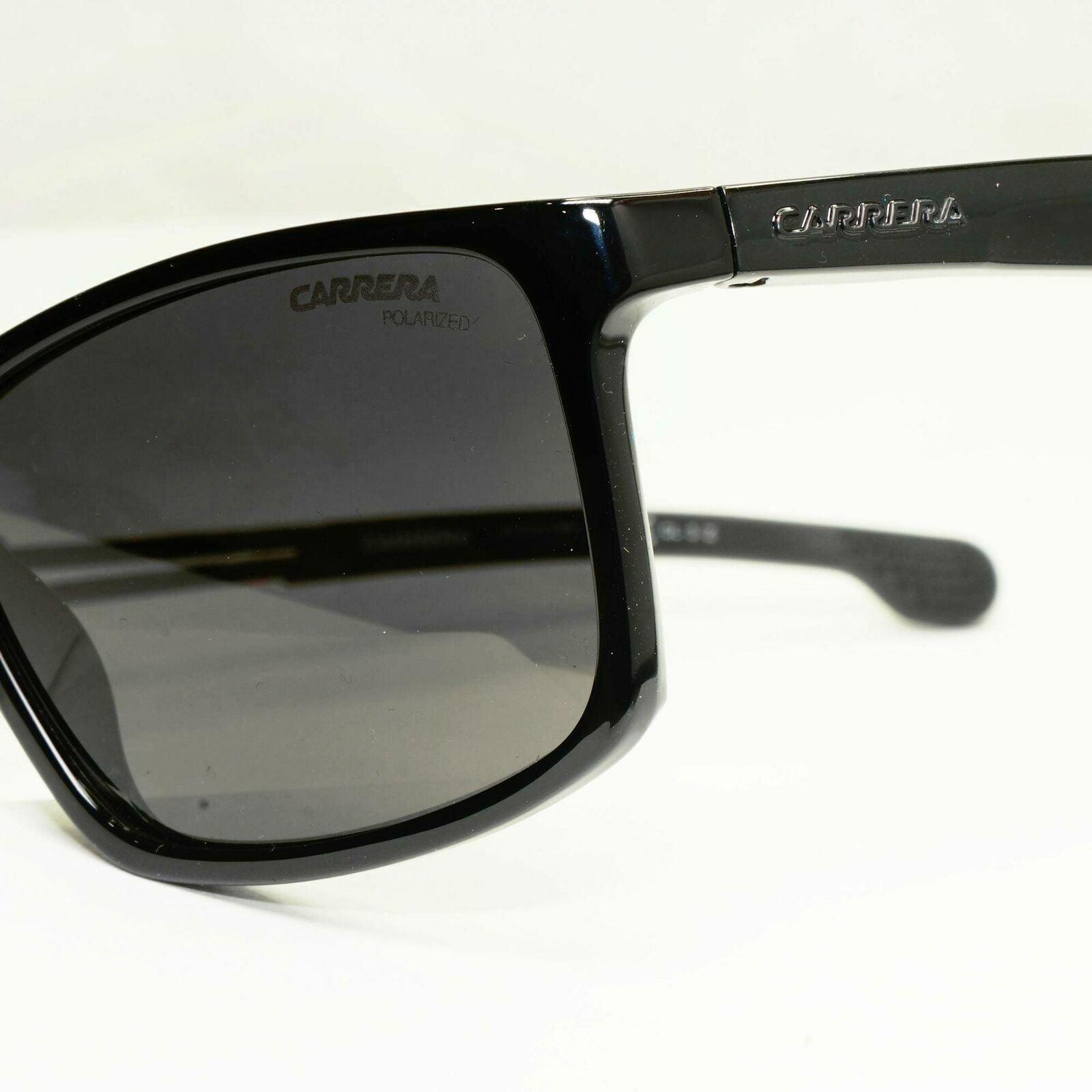 Carrera Polarized Sunglasses Black Smoke Mens Square Rectangle 4016 807M9 Sport