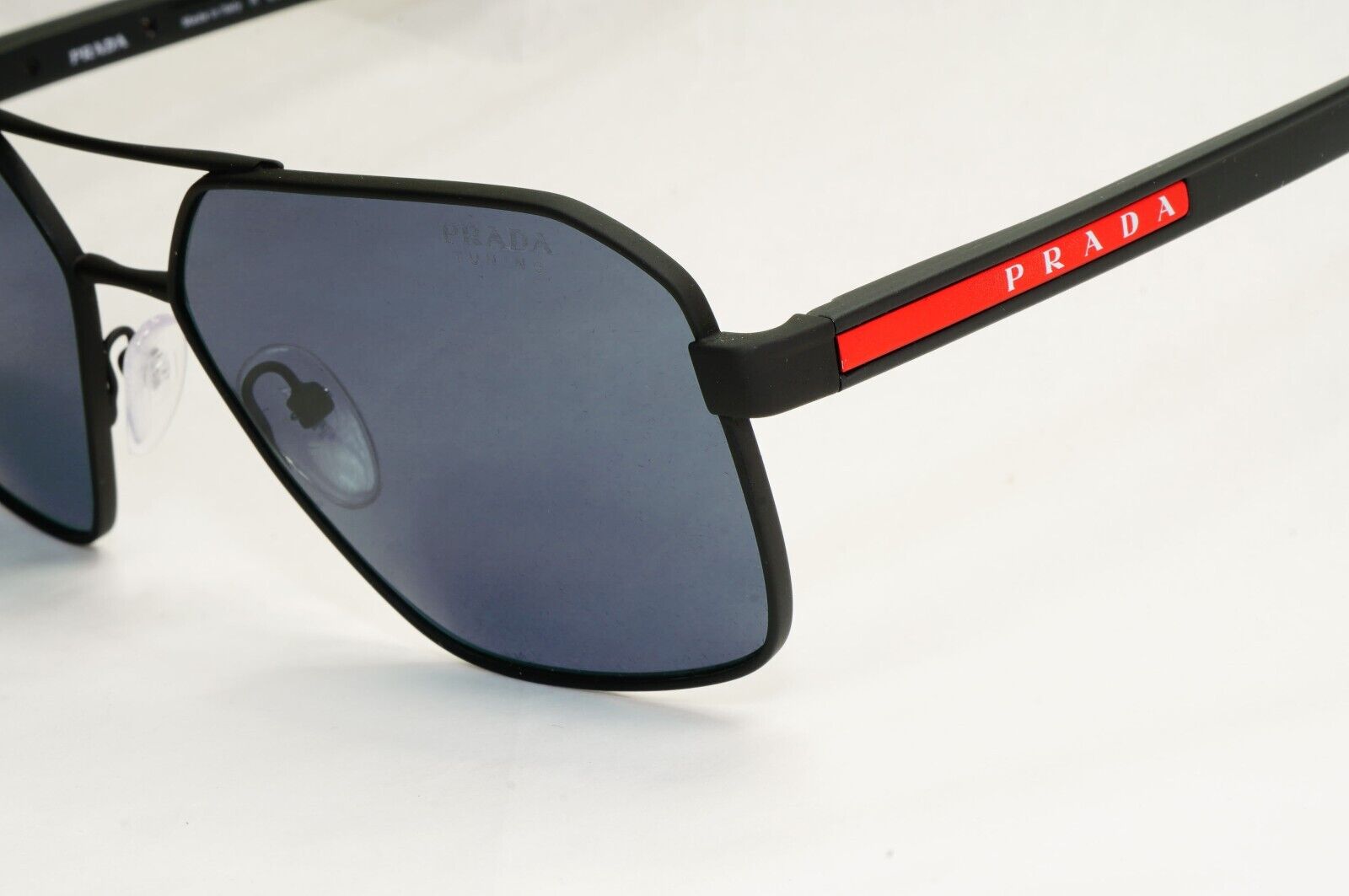 Prada Sunglasses Color Tuning Blue Lens Black Rubber PS55WS SPS 55W DG0-09R