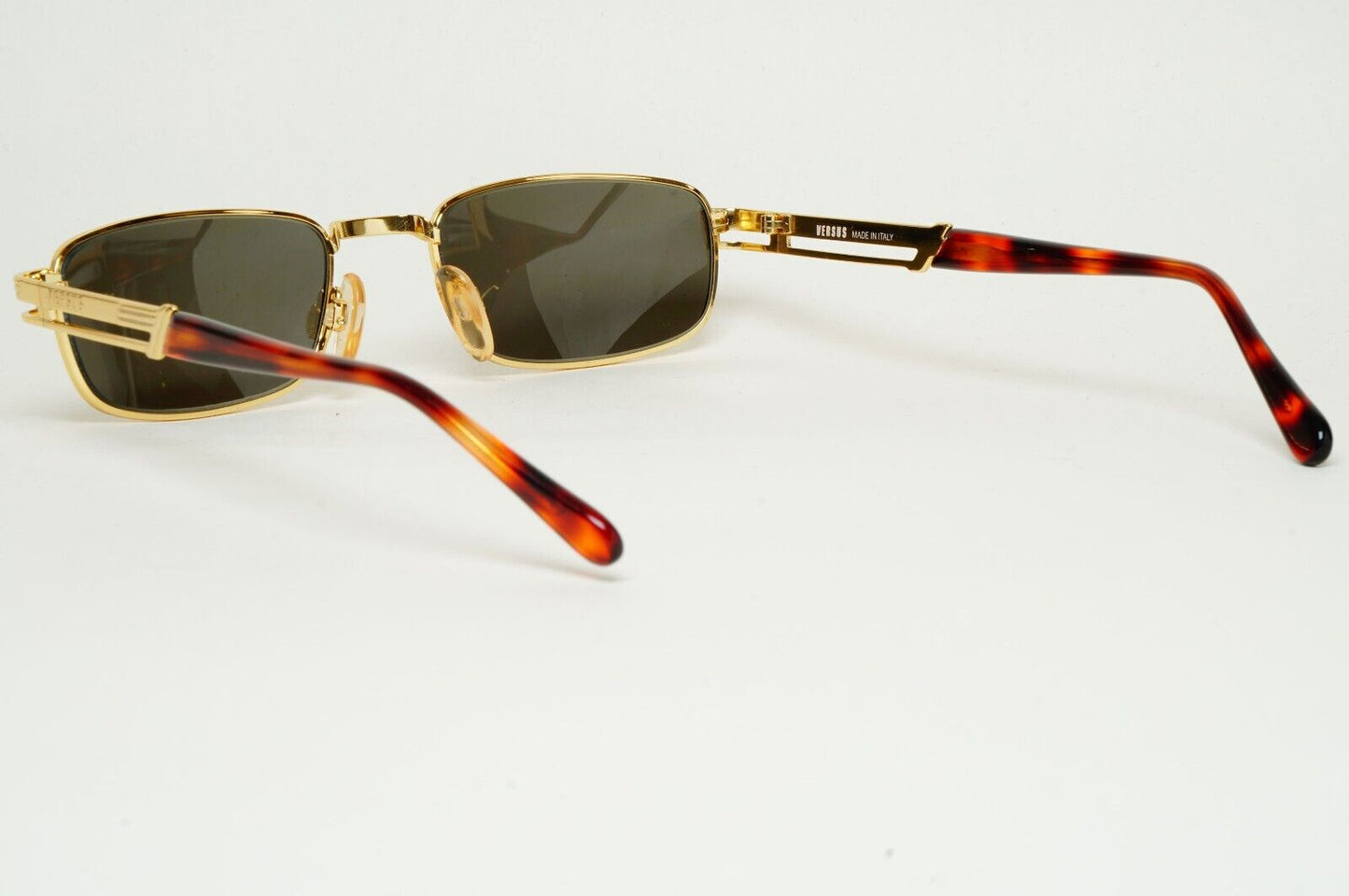 Versus Sunglasses 1996 by Gianni Versace Vintage Gold Grey MOD F20 COL 030