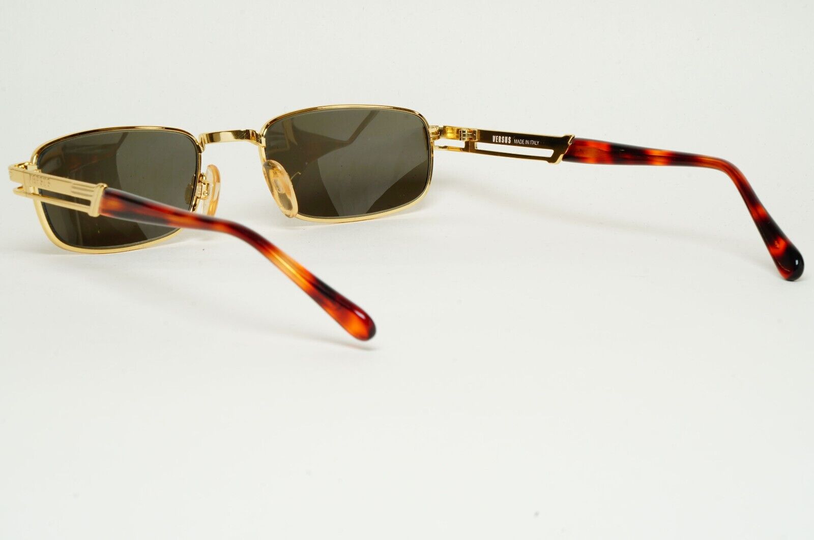 Versus Sunglasses 1996 by Gianni Versace Vintage Gold Grey MOD F20 COL 030