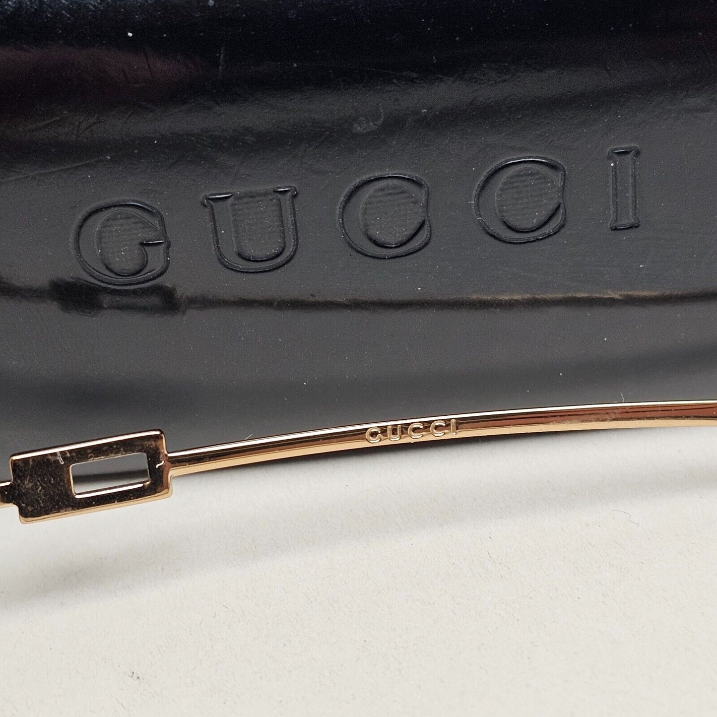 Gucci Sunglasses 1997 Vintage Gold Rimless GG 1784/STRASS 577AK 60mm 100225