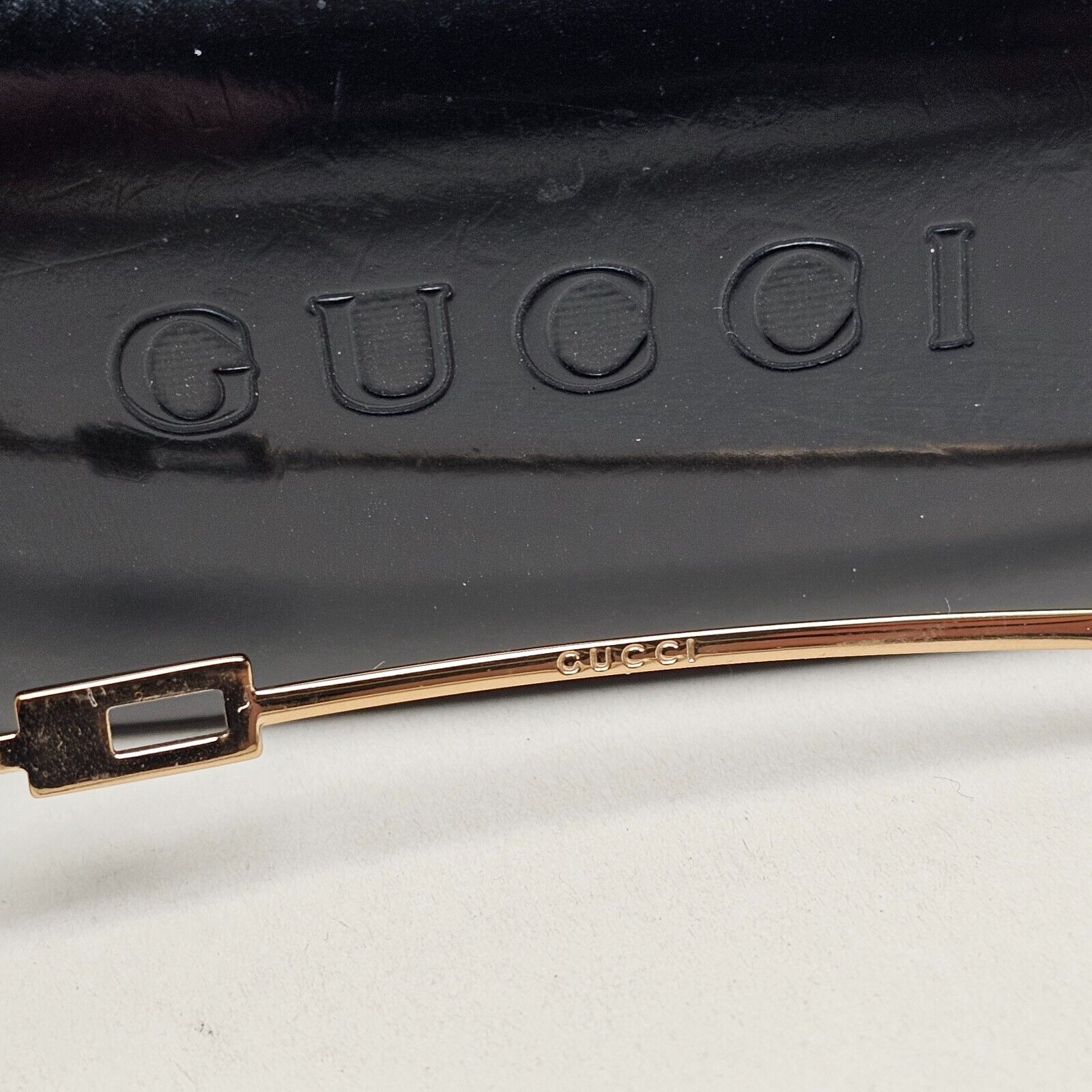 Gucci Sunglasses 1997 Vintage Gold Rimless GG 1784/STRASS 577AK 60mm 100225